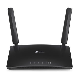 مودم روتر بی‌سیم تی پی-لینک مدل Archer MR200/AC750_Ver-4 با پشتیبانی از 4G LTE و 3G، دو آنتن خارجی، فرکانس دوگانه 2.4 و 5 گیگاهرتز، سرعت انتقال داده تا 300 مگابیت بر ثانیه، قابلیت اتصال 64 کاربر، پشتیبانی از سیم کارت میکرو و امکانات WPS و کلید روشن/خاموش