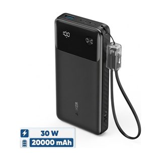 پاوربانک 30 وات انکر مدل A1384 ظرفیت 20000 میلی آمپر ساعت به همراه کابل USB-C