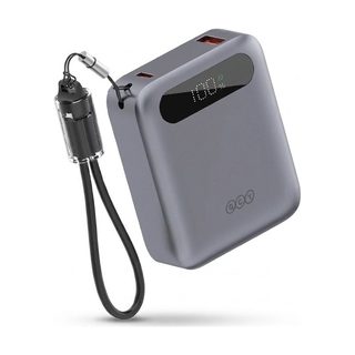 پاوربانک 22.5 وات کیو سی وای مدل qcy pb10d ظرفیت 10000 میلی‌آمپرساعت