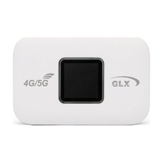 مودم روتر 4G/5G قابل حمل جی ال ایکس مدل C200، با اتصال سیم‌کارت و Wi-Fi، باتری 3000 میلی‌آمپرساعتی، پشتیبانی از 10 کاربر و درگاه USB Type-C، همراه با کابل USB Type-C