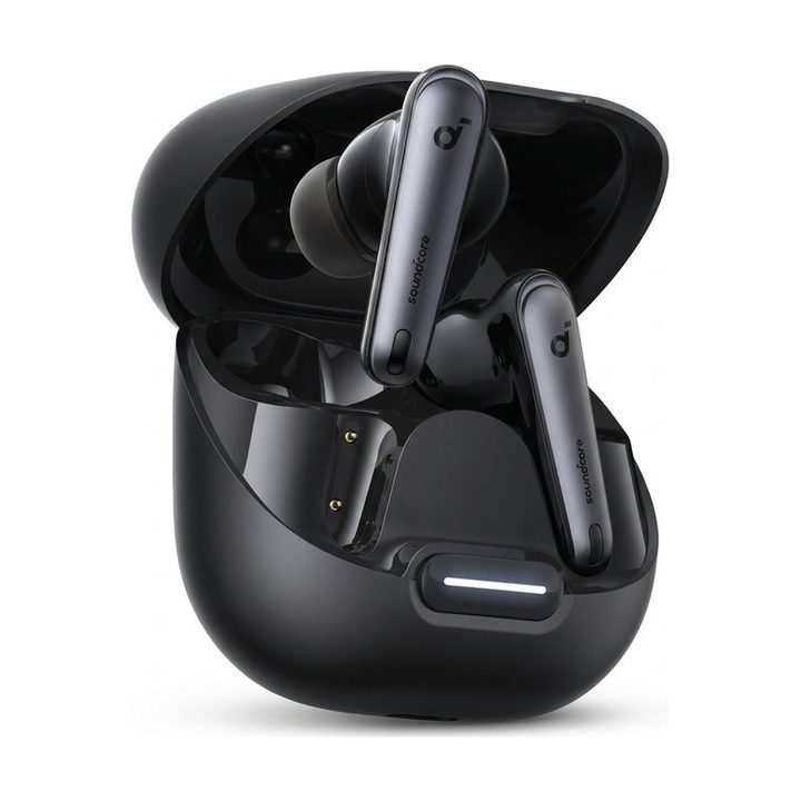 هدفون بلوتوثی انکر مدل Soundcore Liberty 4 NC با نویز کنسلینگ فعال (ANC)، درگاه شارژ USB Type-C، پشتیبانی از فرمان لمسی، مقاوم در برابر پاشش آب
