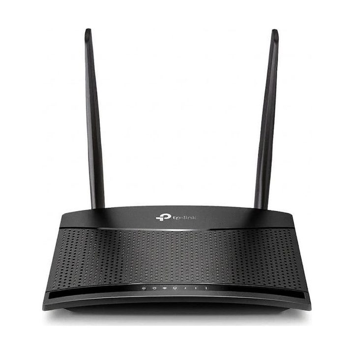 مودم روتر 4G تی پی‌لینک مدل TL-MR100 با پشتیبانی از شبکه 4.5G، قابلیت اتصال سیم کارت، آنتن خارجی، پورت LAN و WAN، مناسب استفاده خانگی و اداری و پشتیبانی همزمان تا 32 کاربر