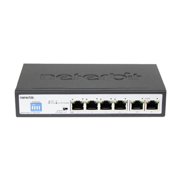 سوییچ 6 پورت نتربیت مدل NGS-F1006P-A
