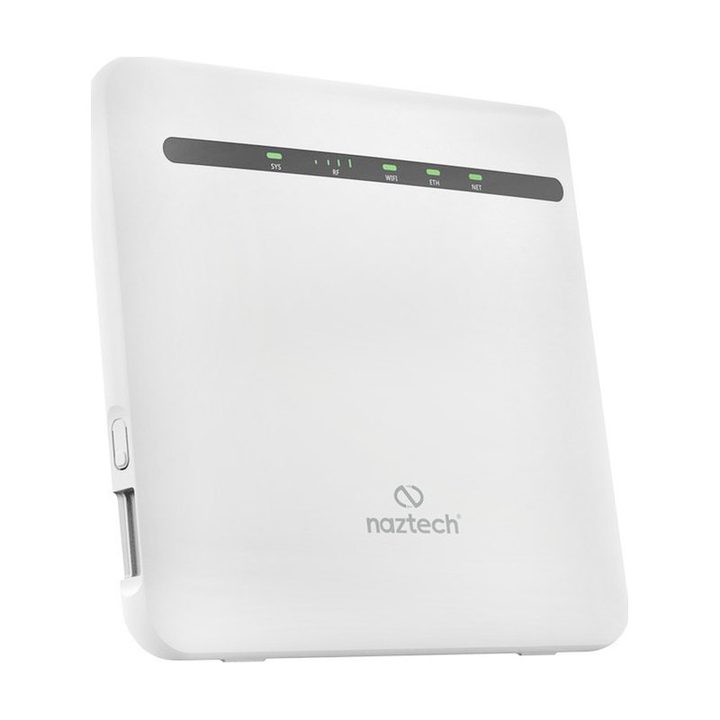 مودم روتر 4G خانگی نزتک مدل TDX1100 با پشتیبانی شبکه TD-LTE، اتصال با سیم و بی‌سیم، آنتن خارجی، شیار سیم‌کارت، رابط RJ-45 LAN و ظرفیت پشتیبانی تا 32 کاربر