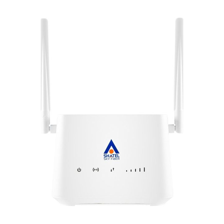 مودم 4G LTE شاتل مدل SHM-411N با بسته اینترنت 50 گیگابایت یک ماهه، اتصال سیم‌کارت 4G/3G، پشتیبانی 32 کاربر، آنتن دوگانه 3 دسی‌بل، فایروال، استاندارد بی‌سیم IEEE 802.11 b/g/n در فرکانس 2.4 گیگاهرتز