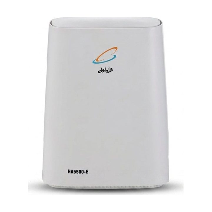 مودم روتر خانگی 5G همراه اول مدل HA5500E با پشتیبانی از اتصال Wi-Fi و LAN، شیار سیم‌کارت و 64 کاربر، به‌همراه کارت فعال‌سازی سیم‌کارت اعتباری و 300 گیگابایت اینترنت 1 ساله