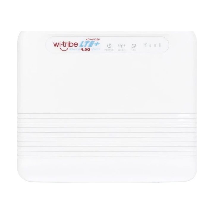 مودم روتر سیم‌کارتی 4G LTE وای ترایب مدل EG2030C-M2-W، با اتصال دوگانه، سرعت انتقال داده تا 100 مگابیت بر ثانیه، پشتیبانی از 32 کاربر، 1 درگاه LAN (RJ-45) و 2 آنتن داخلی 6 دسی‌بل