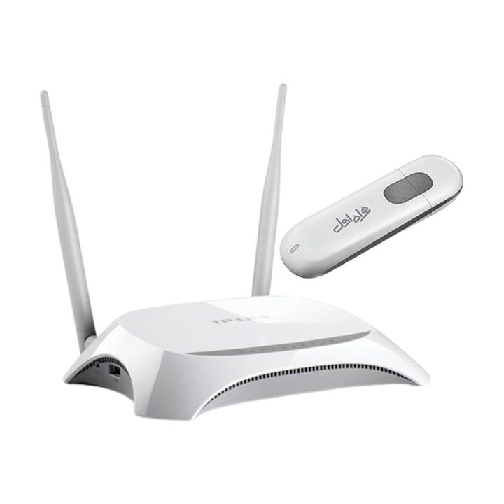 مودم 3G USB همراه اول مدل E303 به همراه روتر تی پی-لینک